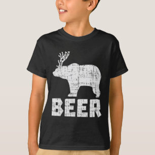 Beer Deer Beer Funny Drink jachtkamp pa T-shirt