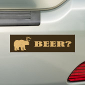 Beer + Deer = Beer? Funny Hunting Bumperstickers (Op auto)