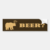 Beer + Deer = Beer? Funny Hunting Bumperstickers (Voorkant)