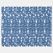 Beer Deer Fox Raccoon Folk Pattern Fleece (Voorkant (Horizontaal))