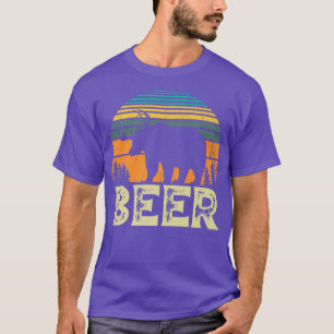 Beer Deer Funny Beer Retro premie T-shirt