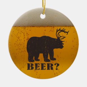 Beer, Deer of Beer? Keramisch Ornament