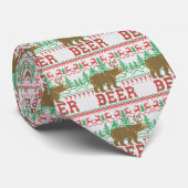Beer Deer of Beer kerstjuweel Stropdas (Opgerold)