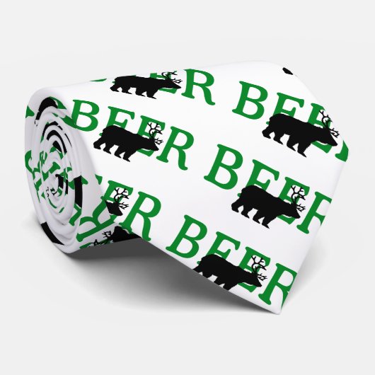 Beer Deer of Beer Stropdas (Opgerold)