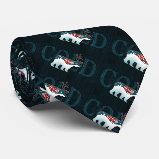 Beer Deer of Beer Stropdas (Opgerold)