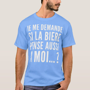 Beer denkt ook aan mij grappig aperitif cadeau t-shirt