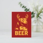 Beer + Der = Bier Briefkaart (Staand voorkant)