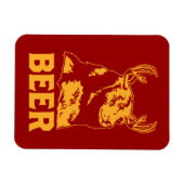 Beer + Der = Bier Magneet (Horizontaal)