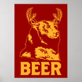 Beer + Der = Bier Poster (Voorkant)