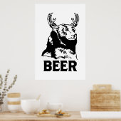 Beer + Der = Bier Poster (Keuken)