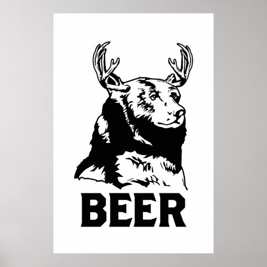 Beer + Der = Bier Poster (Voorkant)