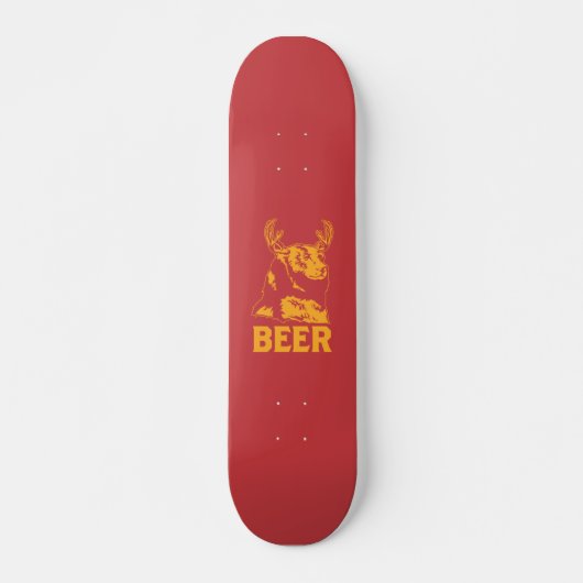 Beer + Der = Bier Skateboard (Voorkant)