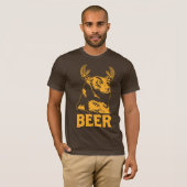 Beer + Der = Bier T-shirt (Voorkant volledig)