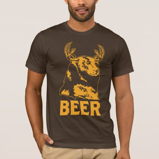 Beer + Der = Bier T-shirt (Voorkant)