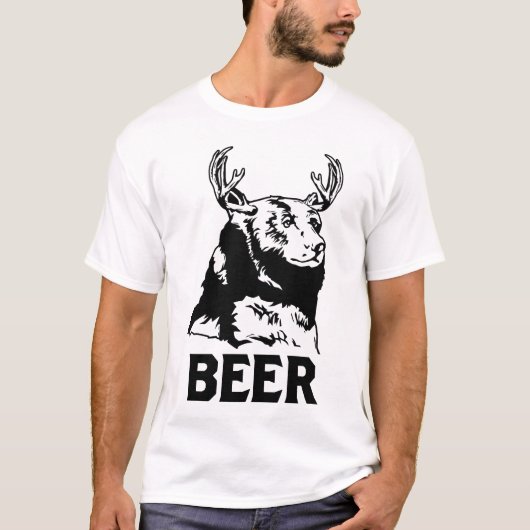 Beer + Der = Bier T-shirt (Voorkant)