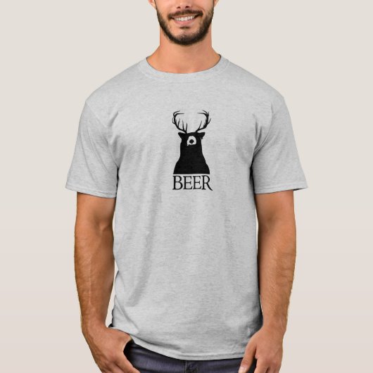 Beer + Der = Bier T-shirt (Voorkant)