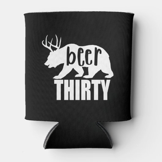 Beer Dertig Koelbox/Koozie | Blokletters Blikjeskoeler (Voorkant)