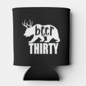 Beer Dertig Koelbox/Koozie | Blokletters Blikjeskoeler (Achterkant)