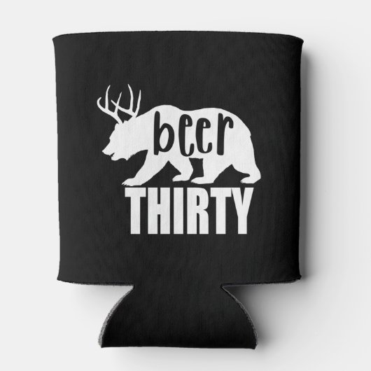 Beer Dertig Koelbox/Koozie | Blokletters Blikjeskoeler (Achterkant)