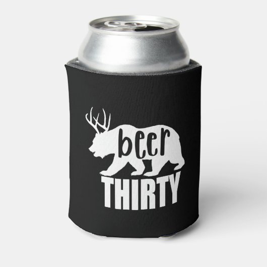 Beer Dertig Koelbox/Koozie | Blokletters Blikjeskoeler (Blikje Achterkant)