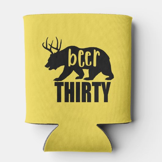 Beer Dertig Koelbox/Koozie | Blokletters Blikjeskoeler (Achterkant)