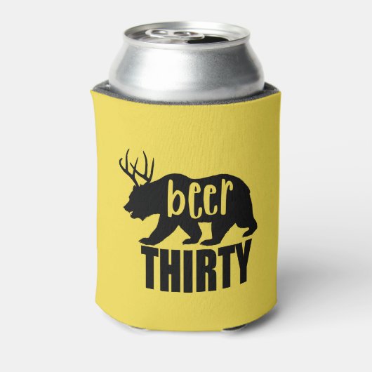 Beer Dertig Koelbox/Koozie | Blokletters Blikjeskoeler (Blikje Achterkant)
