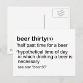Beer Derty Briefkaart (Voorkant / Achterkant)