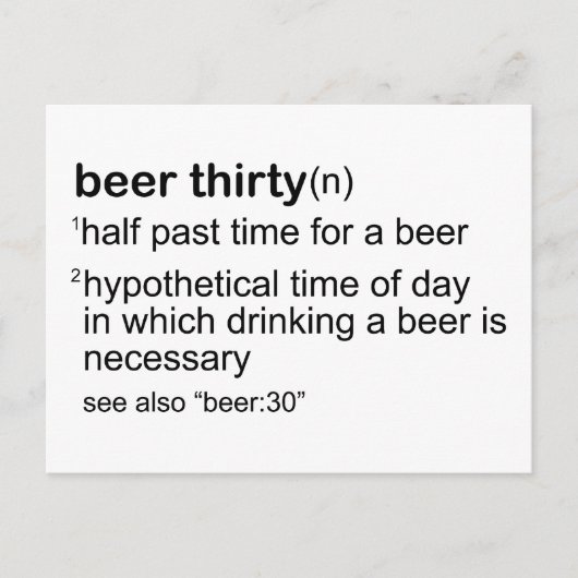 Beer Derty Briefkaart (Voorkant)