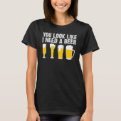 Beer Designs For Men Women Cerveza Drinkers Alcoho T-shirt (Voorkant)