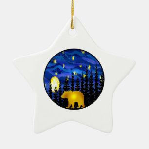 beer deze nacht keramisch ornament