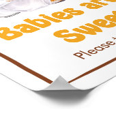 Beer Diaper Party Baby shower Baby's zijn zoet Poster (Hoek)