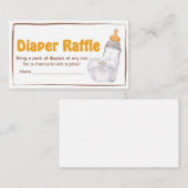 Beer Diaper Party Baby shower Luier Raffle Informatiekaartje (Voorkant / Achterkant)