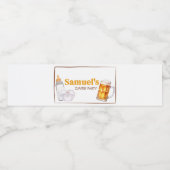 Beer Diaper Party Baby shower Waterfles Etiket (Enkel label)