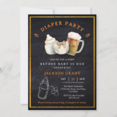 Beer Diaper Party Before Baby Is Due Baby Shower Kaart (Voorkant)