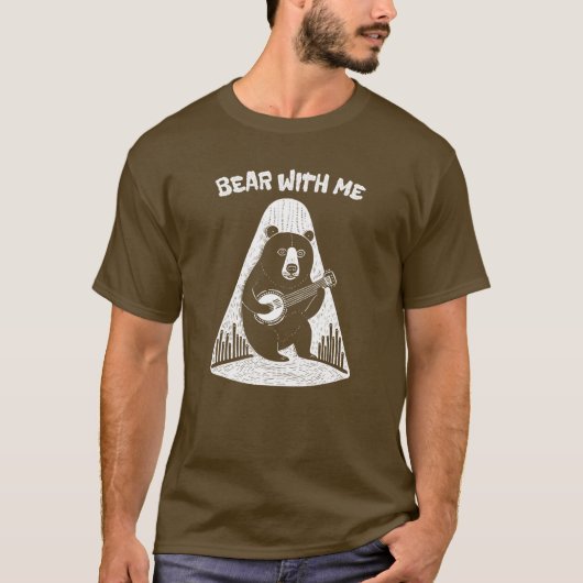 🪕 beer die banjo speelt t-shirt (Voorkant)