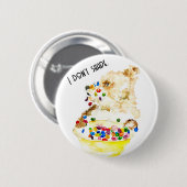 Beer die eet ontbijtgranen ronde button 5,7 cm (Voorkant /achterkant)