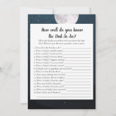 Beer die het beste Baby shower-spel kent Kaart (Voorkant)