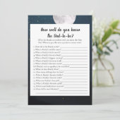 Beer die het beste Baby shower-spel kent Kaart (Staand voorkant)