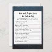 Beer die het beste Baby shower-spel kent Kaart (Voorkant)