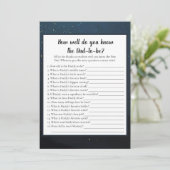 Beer die het beste Baby shower-spel kent Kaart (Staand voorkant)