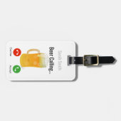 Beer die roept..Gepersonaliseerd Bagagelabel (Voorkant horizontaal)