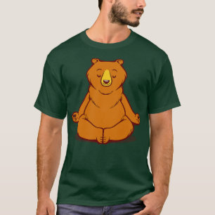 Beer Dieren Meditatie Zen Boeddhisme van Tobe Fons T-shirt