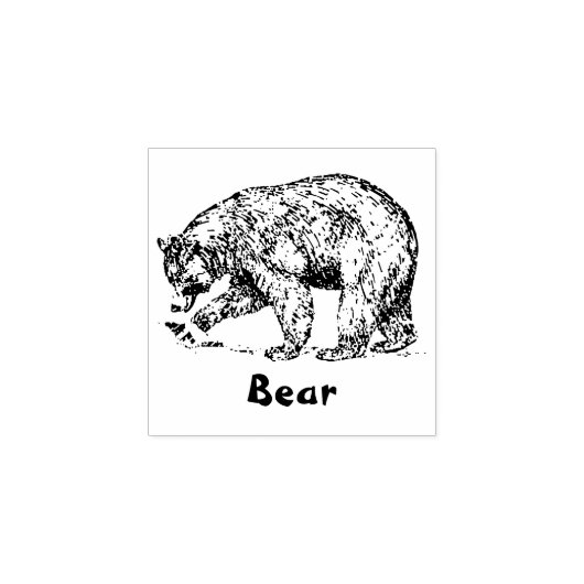 BEER DIERLIJKE RUBBER STEMP RUBBERSTEMPEL (Afrduk)