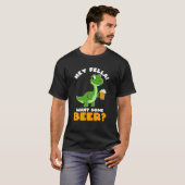 Beer Dinsoaur T Rex Drunkasaurus Beersaurus Dinosa T-shirt (Voorkant volledig)