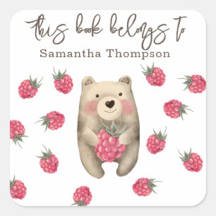 Beer - dit boek behoort toe aan vierkante sticker