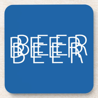 BEER Double Vision - Blue and White Onderzetter