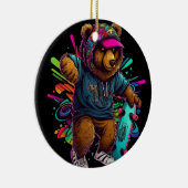 beer-dragende-hoodie-holding-skateboard keramisch ornament (Rechts)