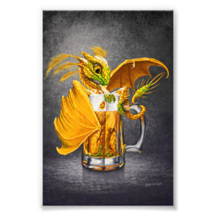 Beer Dragon 4x6 Afdrukken Foto Afdruk