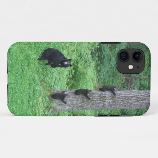 Beer & drie welpen Case-Mate iPhone case (Achterkant (horizontaal))