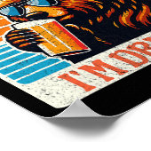 Beer Drink Bier Outdoor Grappig Grizzly Wandelen Poster (Hoek)